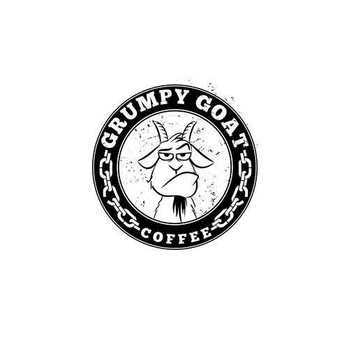 Grumpy Goat Coffee Shop, fun, modern, and powerful Design by zliki@