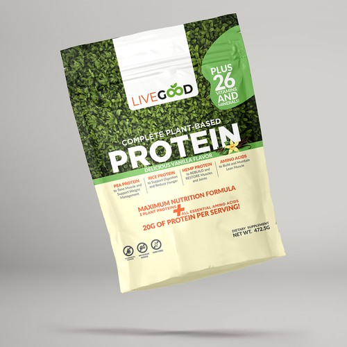 ***GUARANTEED PRIZE*** - LABEL DESIGN for Protein Powder -*****NEW***** Design by R.D.Bhatti