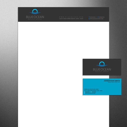 Design di Blue Ocean Realty Group Logo, Business Cards and Letterhead di mutahar