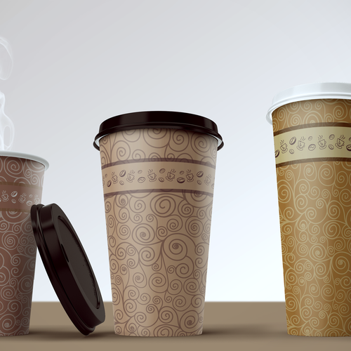 Artwork Design for Paper Cups Design by nia loiola