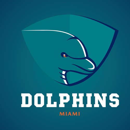 99designs community contest: Help the Miami Dolphins NFL team re-design its logo! Design by Bdesign23