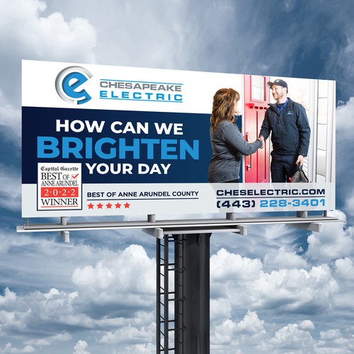 Chesapeake Electric Billboard Design by Brainovative