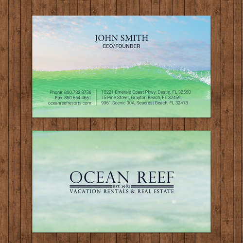 Design a fun, beach-inspired Business Card Design by chandrayaan.creative