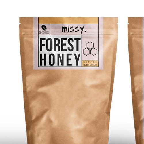 COFFEE BODY SCRUB Product label contest