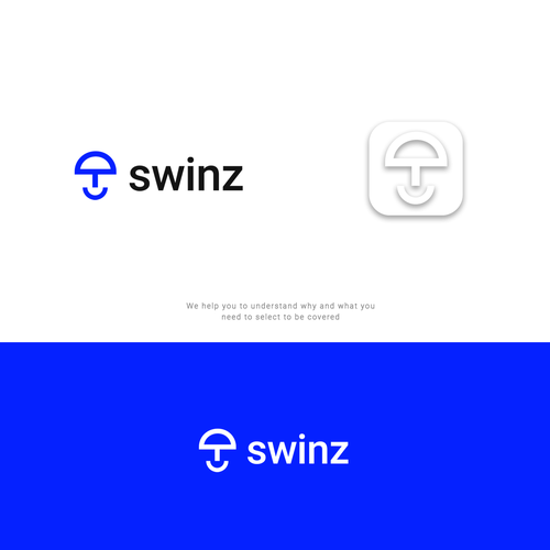 Insurtech logo: minimal design / new age geometric look / realistic iconography Design by Less & Better.