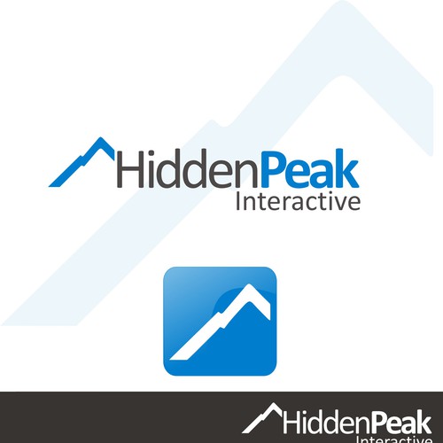 Logo for HiddenPeak Interactive Design von StarrWorks Creative