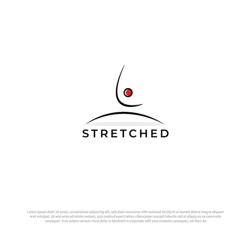 Looking for a sleek yet eye catching logo for my stretching studio. Design by Kamran.Ali