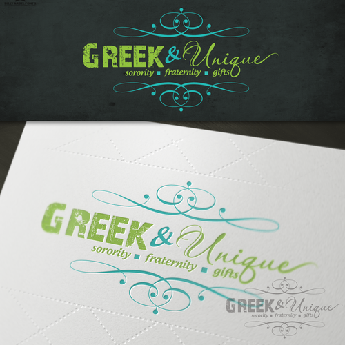 New logo wanted for Greek and Unique! Réalisé par ✱afreena✱
