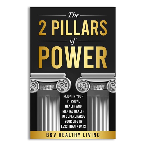 2 Pillars of Power book cover design to grab attention Design by Unboxing Studio