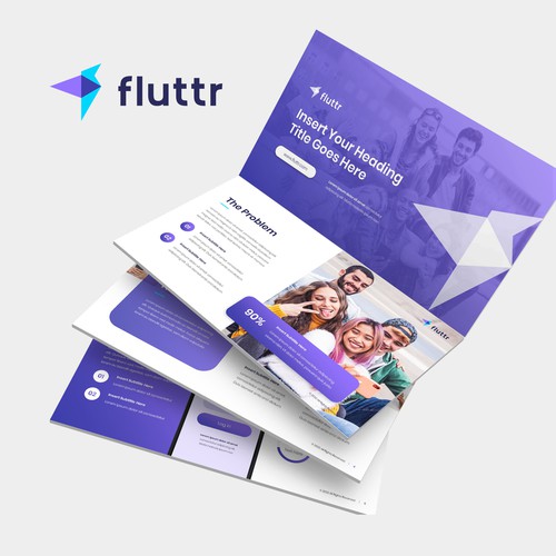 PPT Template needed for - Fluttr Gen-Z Platform Design by obicatlia