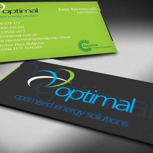 Create new business cards for Optimal Group Design réalisé par Creative Catcher