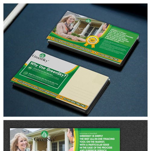 Create an impactful direct mail postcard for GreenSky Credit Design by ganess