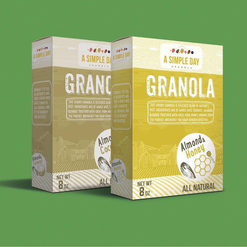 A Simple Day Granola Box Design Design by kec99