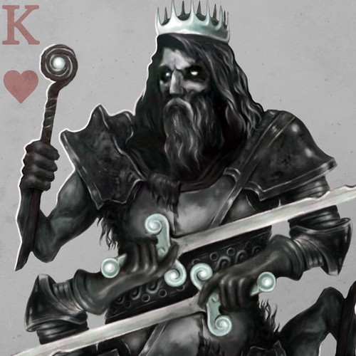 We want your artistic take on the King of Hearts playing card Design by Discovertic
