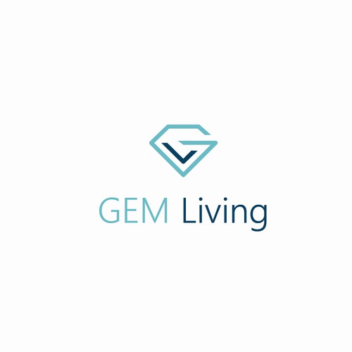 Geometrical, minimalist, modern brand design for Gem Living Design by SM8