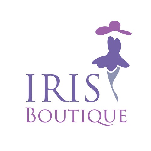 Design a sophisticated logo for women s accessories shop iris