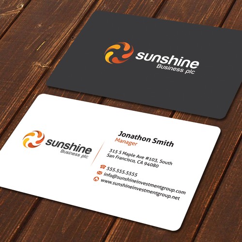 Sunshine | Business card contest