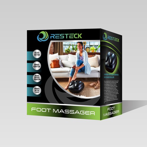 "FOOT MASSAGER Needs A POWERFULL Box Design" Design by DSB Graphic Design