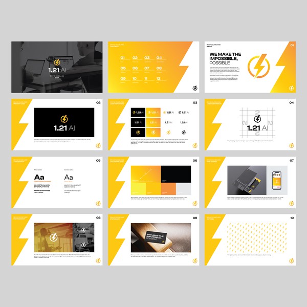Design by Clapham Creative titled "Logo & Brand guidelines for AI consultancy"