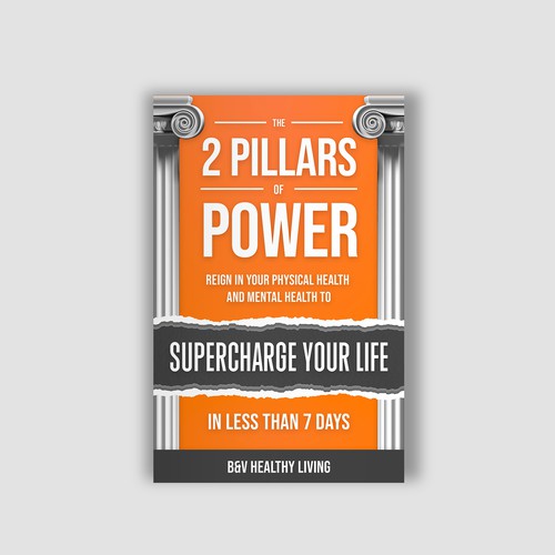 2 Pillars of Power book cover design to grab attention Design by Alem Duran