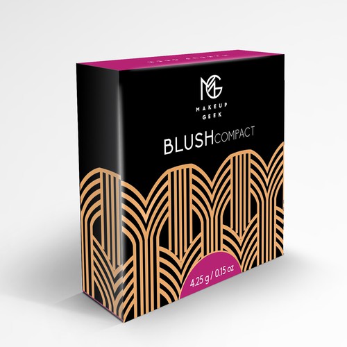 Makeup Geek Blush Box w/ Art Deco Influences Design von JavanaGrafix