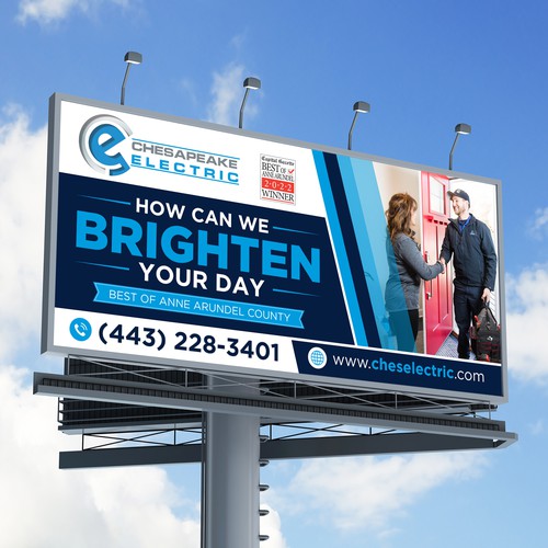 Chesapeake Electric Billboard Design by icon89GraPhicDeSign