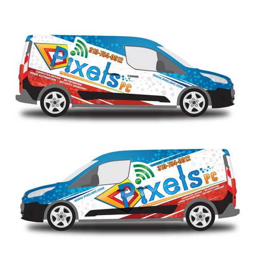 Awsome Van Wrap for Pixels PC!! Design by Tanny Dew ❤︎