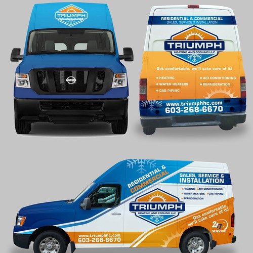 Hvac van wrap Design by Digisolz Creation