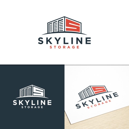 Eye Catching Logo for SKYLINE STORAGE Design by rrrdesign24