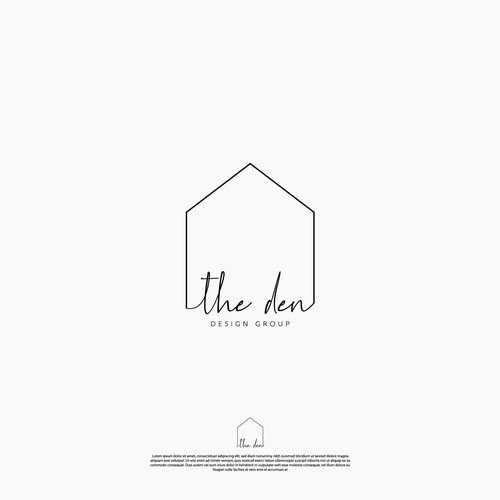 Sophisticated and Artsy but not Stuffy Logo for High End Interior Design Firm Design by Farwa Ali