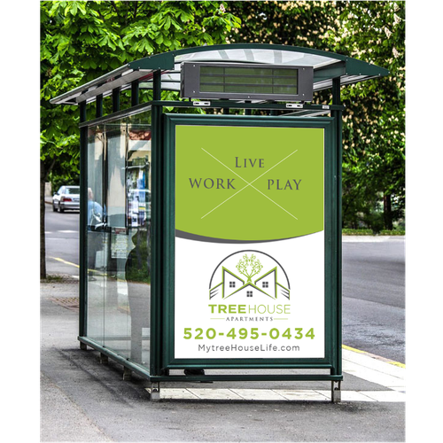 Treehouse Apartments Banner Design by BeCr8tive