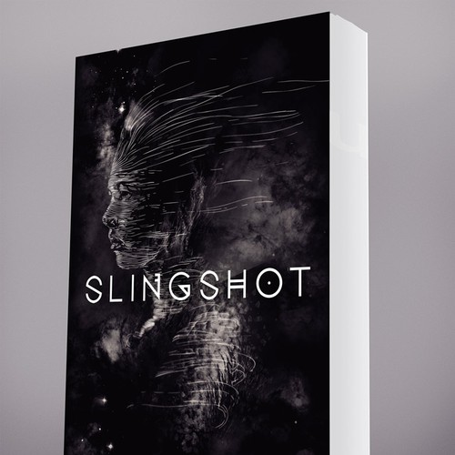 Book cover for SF novel "Slingshot" Diseño de ilustreishon