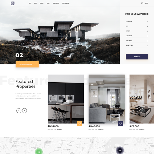 Real Estate Property Page Design Design by U.Ahmed