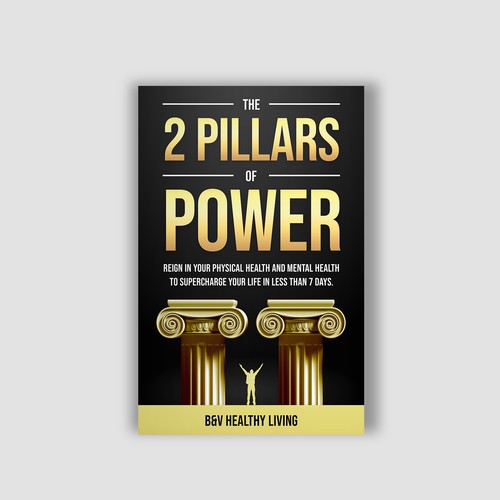 2 Pillars of Power book cover design to grab attention Design by Alem Duran