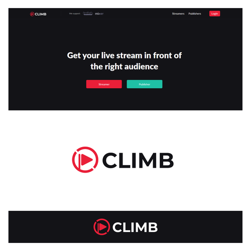 Logo redesign for live stream promotion network Design by InfaSignia™