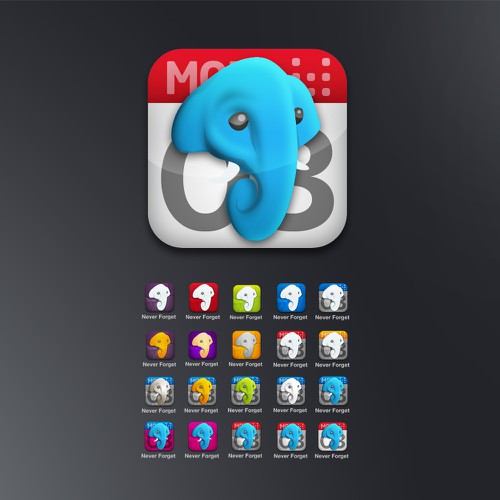Design by ozonostudio titled "iPhone Icon - Never Forget"