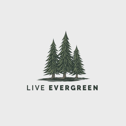 Design Evergreen Logo Request di Free.Man