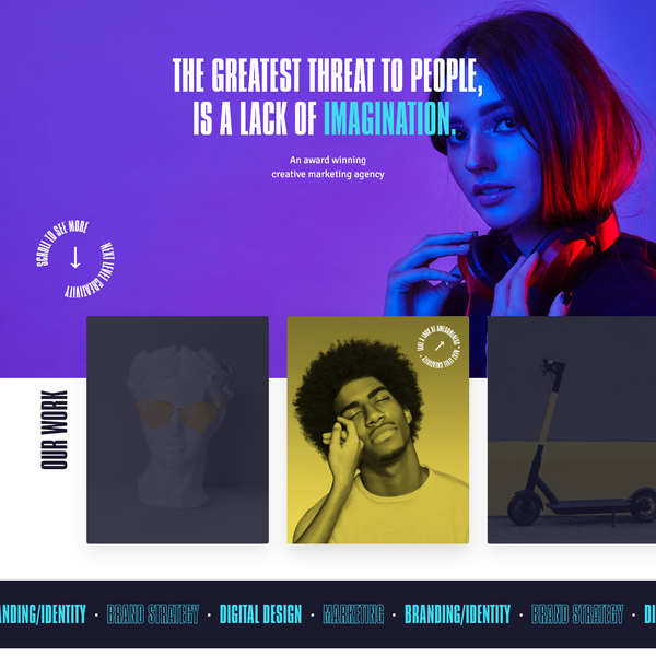 Design by Ardian Shala titled "TakeRight - Marketing Agency"