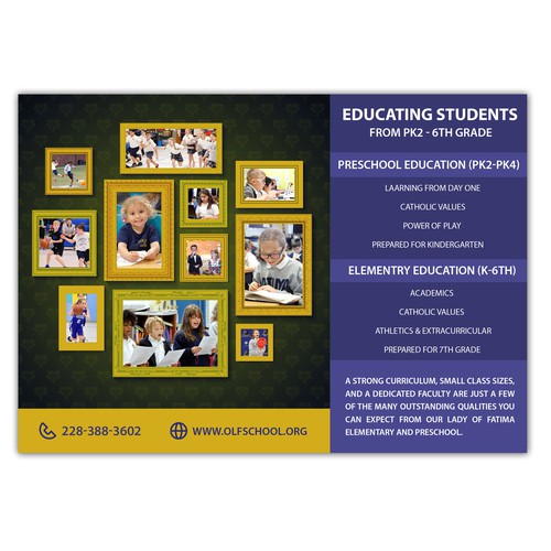 Designs | Creative Ad for Elementary School | Postcard, flyer or print ...