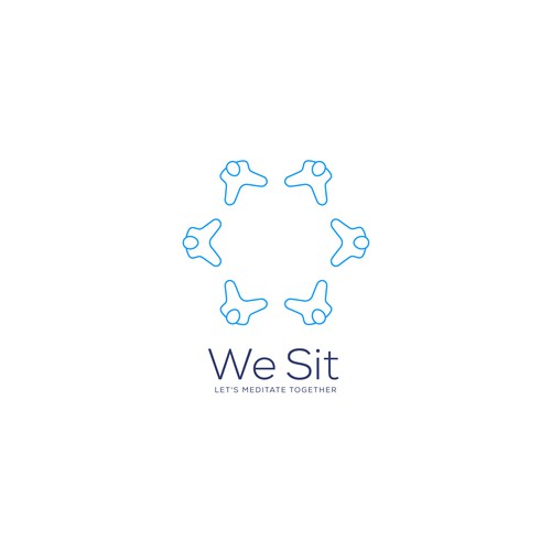 A logo to make people meditate together for a better world Design by Nglray