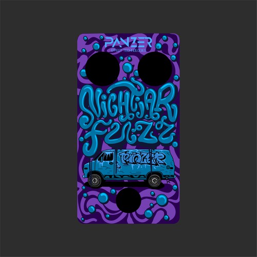 Create Artwork for a Guitar Fuzz Pedal to be Worshipped by Rockstars Design by fleshbk