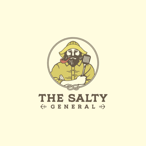 Salty New England General Store / sandwich shop combining classic text & modern imagery Design by Arto!