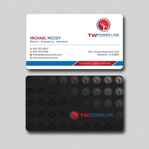 Business Card for a high voltage company Design by prosenjit_P