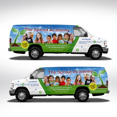 15 passenger van wrap for preschool Design by Duha™