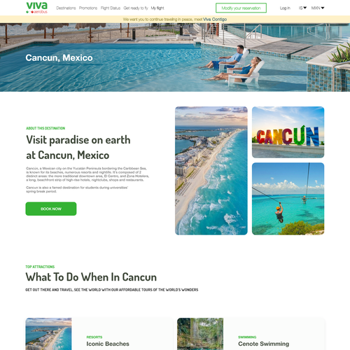 Airline website tour section Design by Tendai Chakuzira