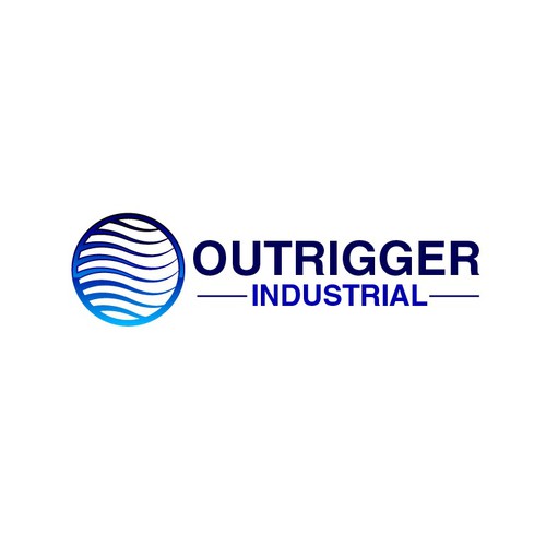 Rugged logo for a new industrial real estate development company called OUTRIGGER. Design by oceandesign
