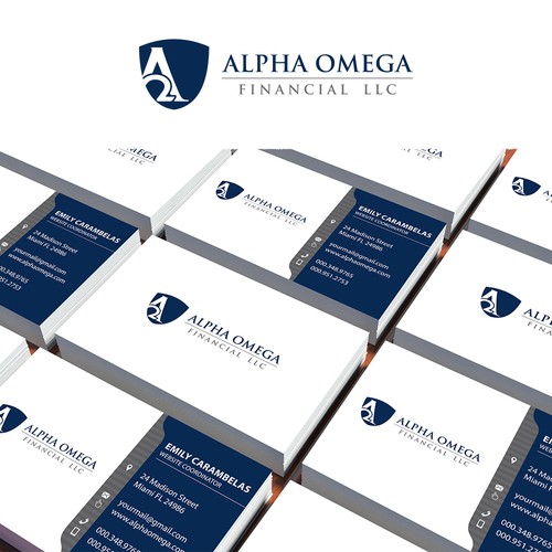 Design an elegant and timeless logo for alpha omega financial