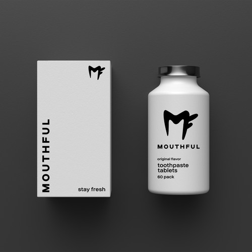 Strong, spunky yet clean logo for mouthful Design by Startline Strategies