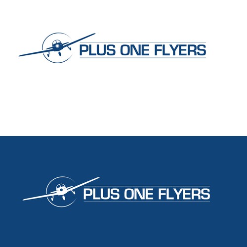 Airplane themed logo for private pilot flying club! Design by Logicainfo ♥