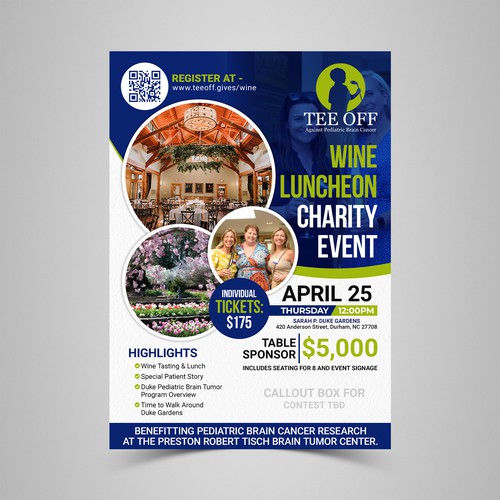 New Charity Wine Lunch Flyer Design by KMS Arafat